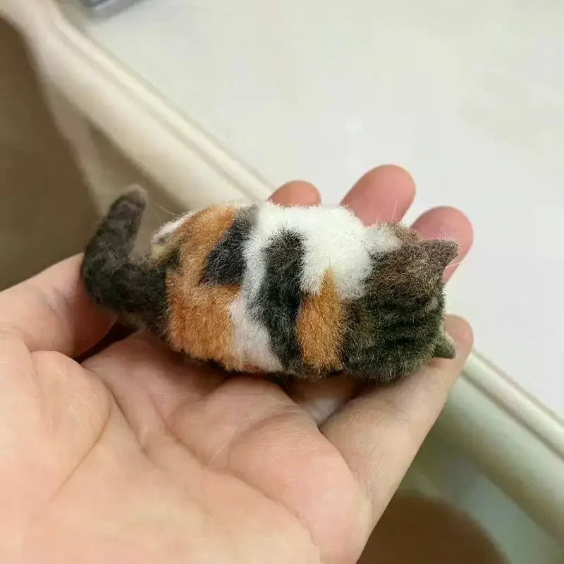 Sheep Felt Poke Cat Handmade Material Bag For Beginner Diy Wool Needle Felting Simulation Creative Animal Gifts