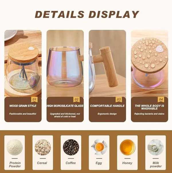 New Rechargeable Self-Stirring Coffee Mug